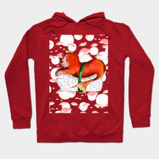 sushi lover happy red catfish Hoodie